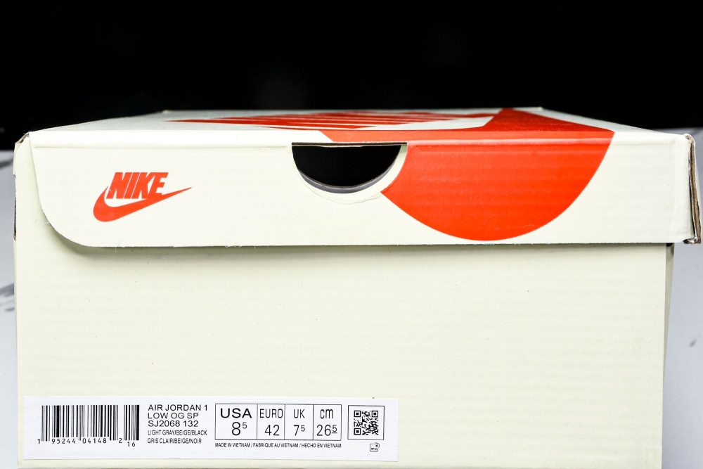 Travis Scott AJ1 Low x Stussy 'Grey White 2.0' (Custom) - Image 28