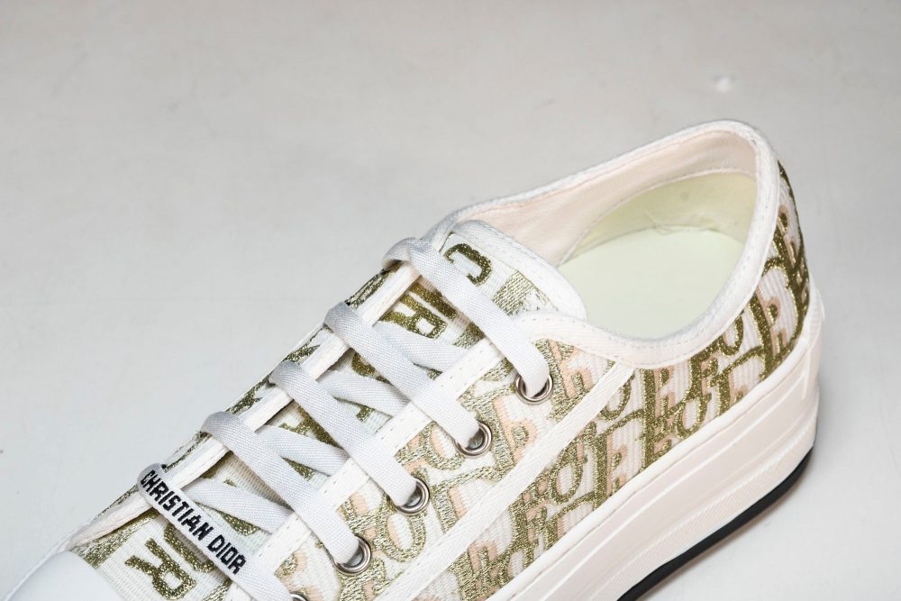 D1or Walk'N'D1or Platform Sneaker 'Oblique Gold' - Image 10