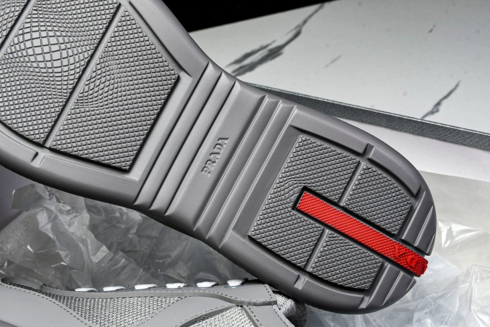 Prada America's Cup Sneaker Soft Rubber 'Steel Grey' - Image 28