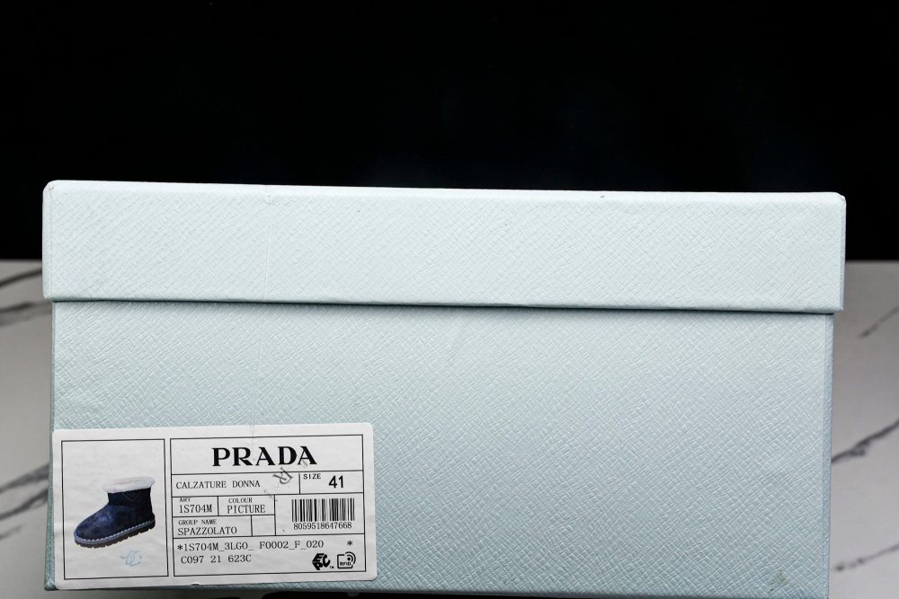 Prada Suede Booties 'Black' - Image 24