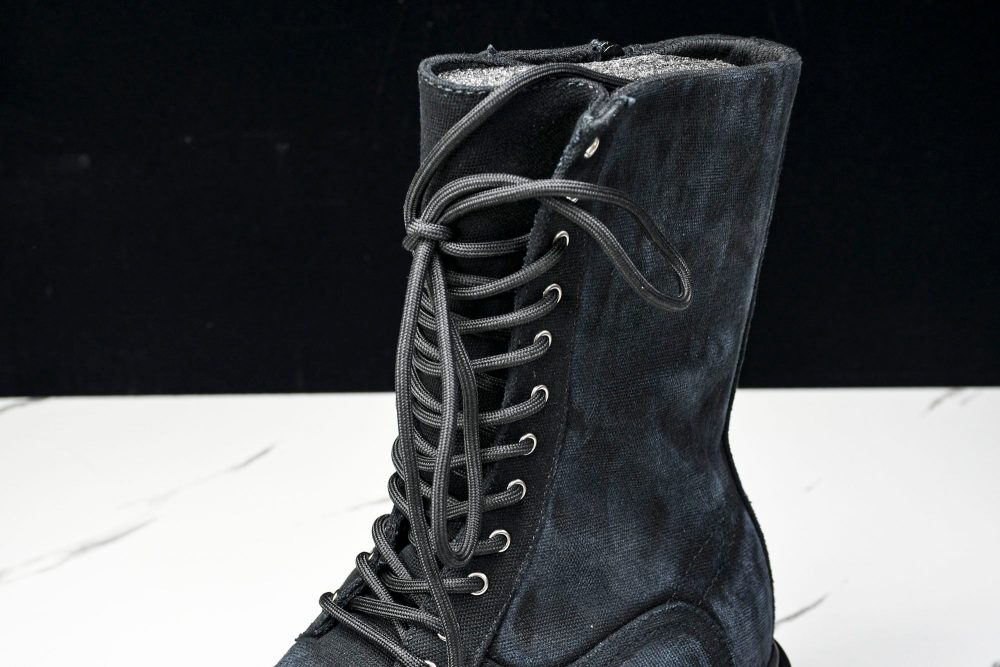 Вalenciaga Stomper Bootie 'Black Canvas' - Image 10