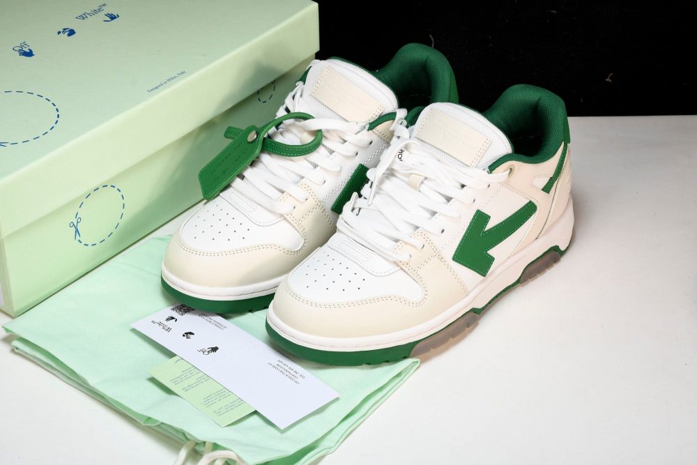 Off-White Out Of Office OOO Low Top 'White Green' - Image 23