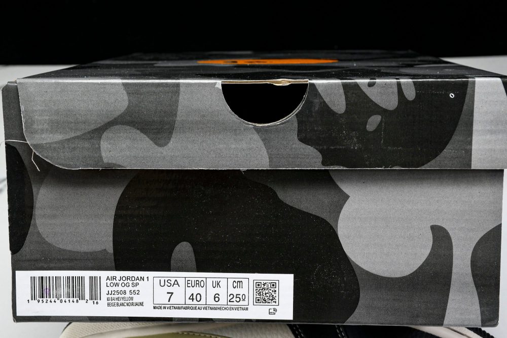 Travis Scott AJ1 Low x BAPE 'Beige Black White' (Custom) - Image 28