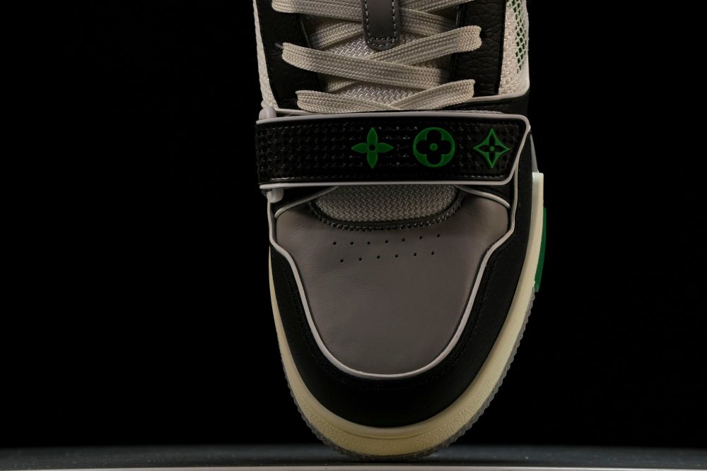 Louis Vuittоп Trainer Low Velcro Strap 'Green Black' - Image 6