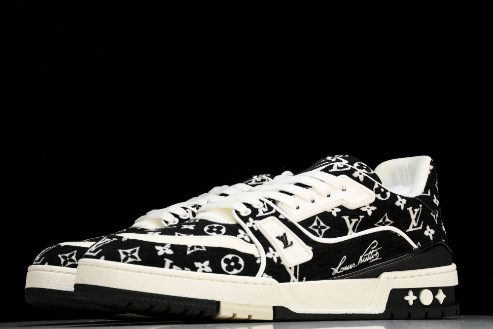 Louis Vuittоп Trainer Low 'Black Monogram Textile' - Image 2