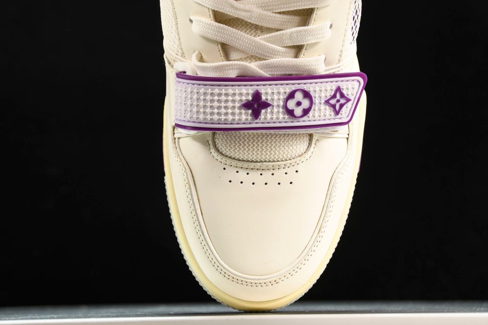 Louis Vuittоп Trainer Low Velcro Strap 'Violet Mesh' - Image 6