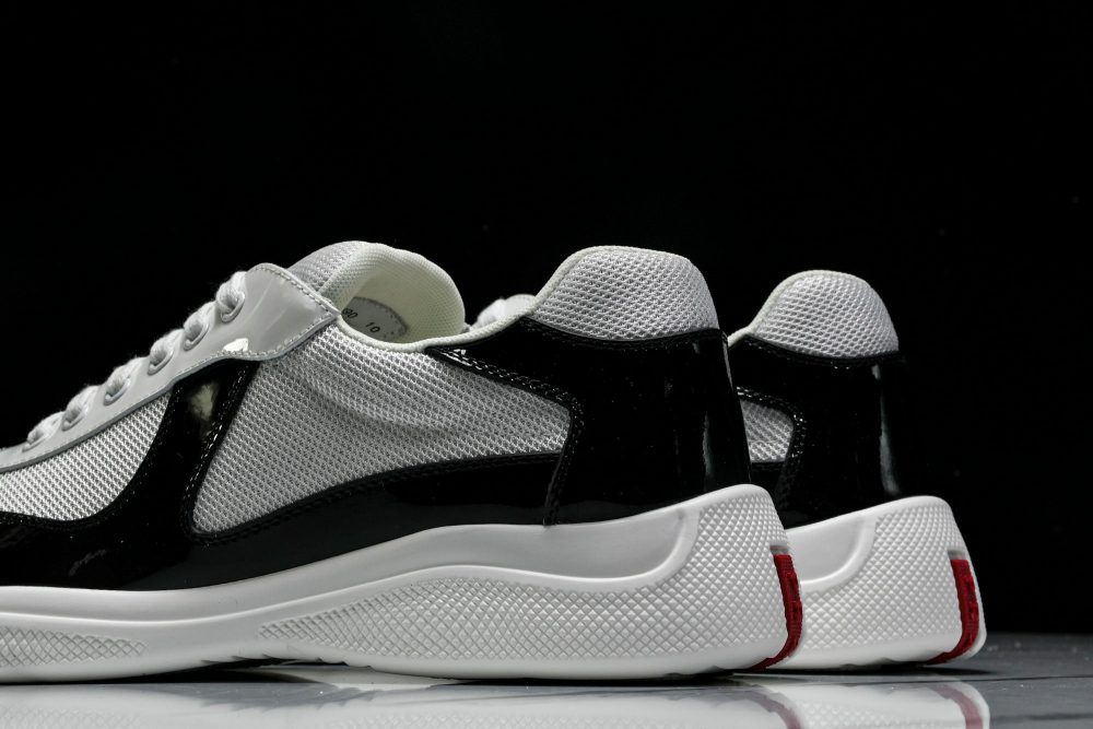 Prada America's Cup Sneaker 'Black Silver White' v2 - Image 8