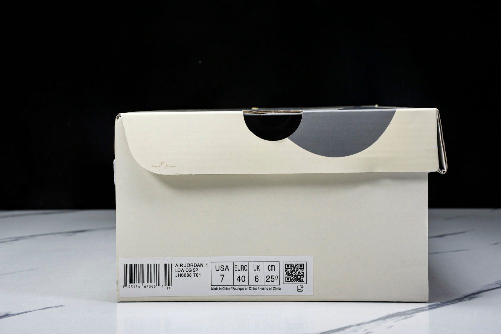 Travis Scott AJ1 Low x BAPE 'White Grey 2.0' (Custom) - Image 26