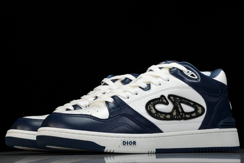 D1or B57 Mid-Top "Navy Blue White' - Image 2