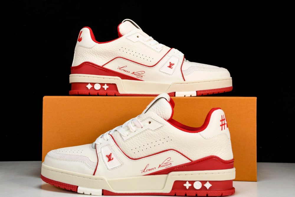 Louis Vuittоп Trainer Low 'Signature White Red' - Image 25