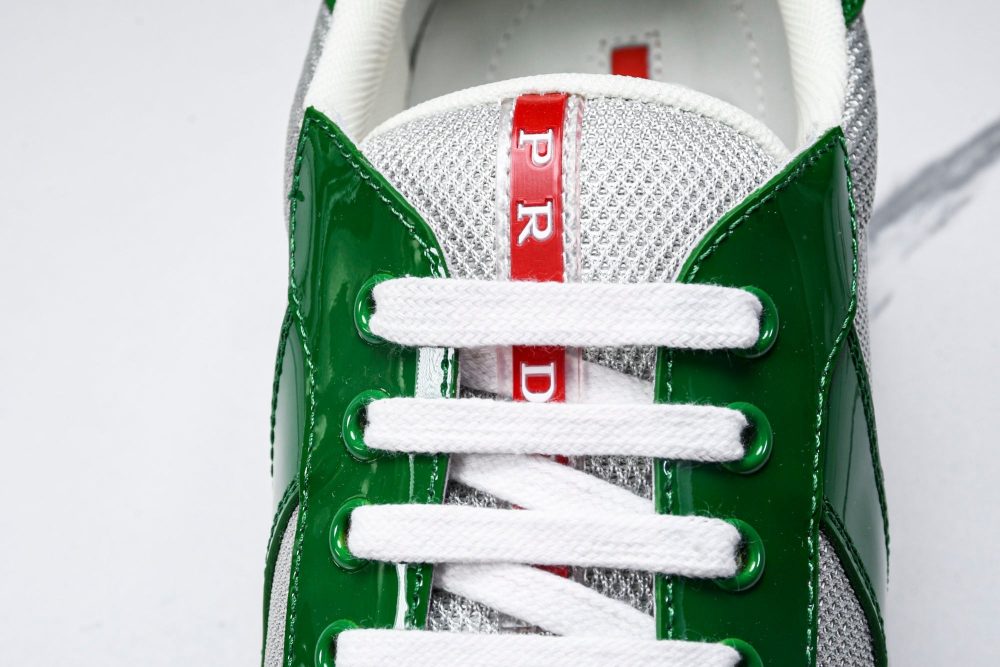 Prada America's Cup Sneaker 'Green Silver' - Image 11
