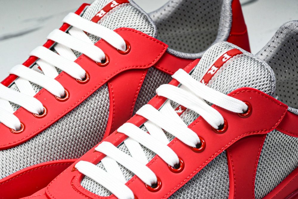 Prada America's Cup Sneaker Soft Rubber 'Red' - Image 18