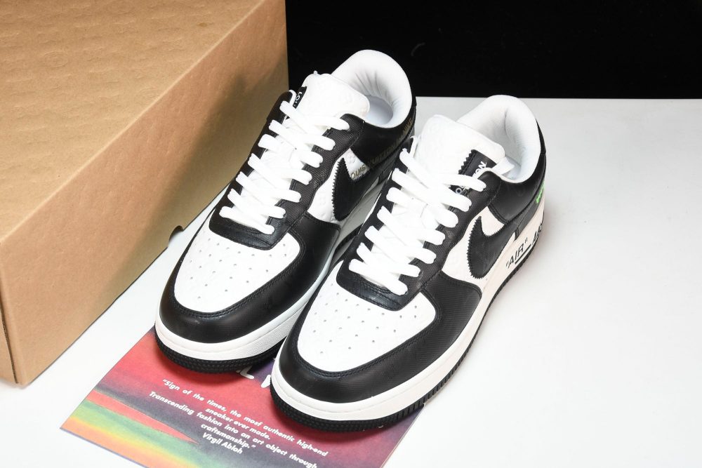 Louis Vuittоп x AF1 by Virgil Abloh 'Black White' - Image 23