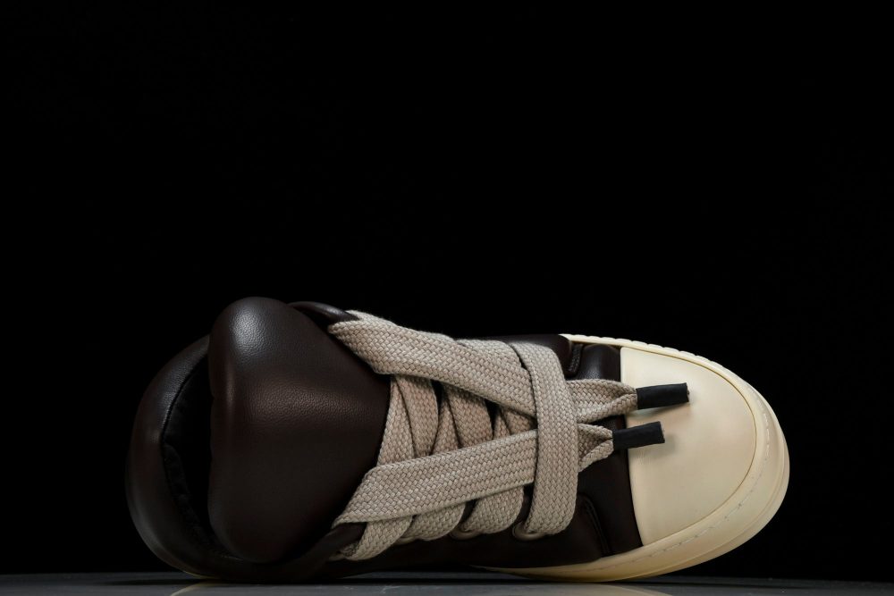 Rick Owens Luxor Jumbo Lace Padded Low 'Black' - Image 4