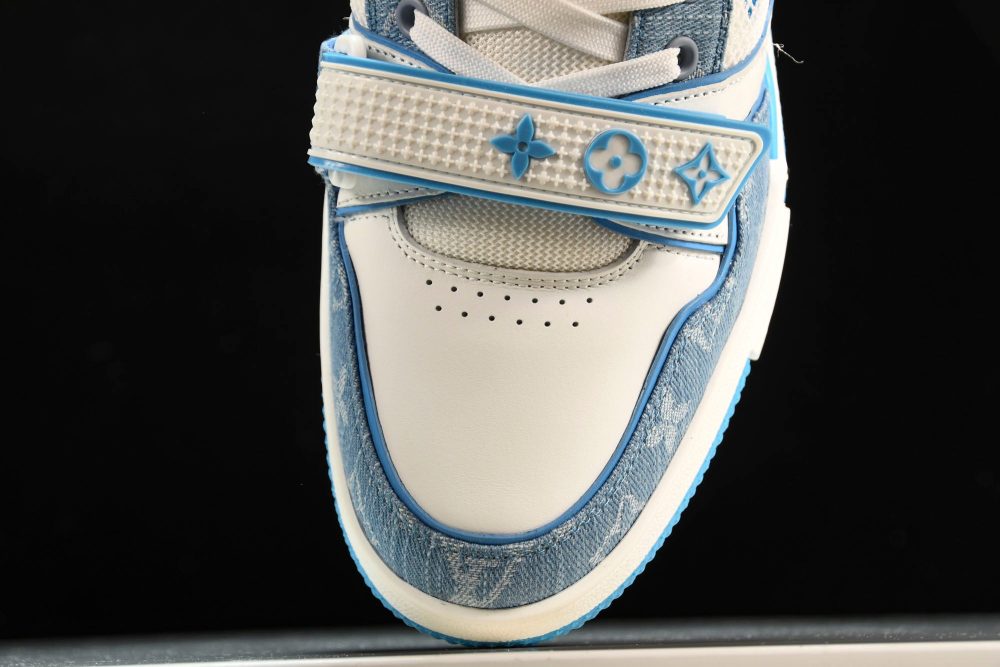 Louis Vuittоп Trainer Low Velcro Strap 'Monogram Denim Blue' - Image 6