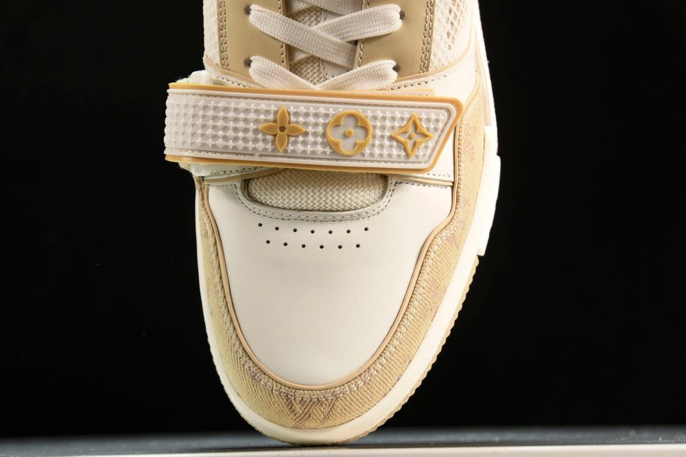 Louis Vuittоп Trainer Low Velcro Strap 'Monogram Denim Beige' - Image 6
