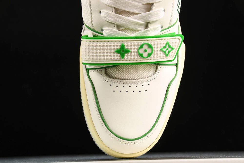 Louis Vuittоп Trainer Low Velcro Strap 'Green Mesh' - Image 6