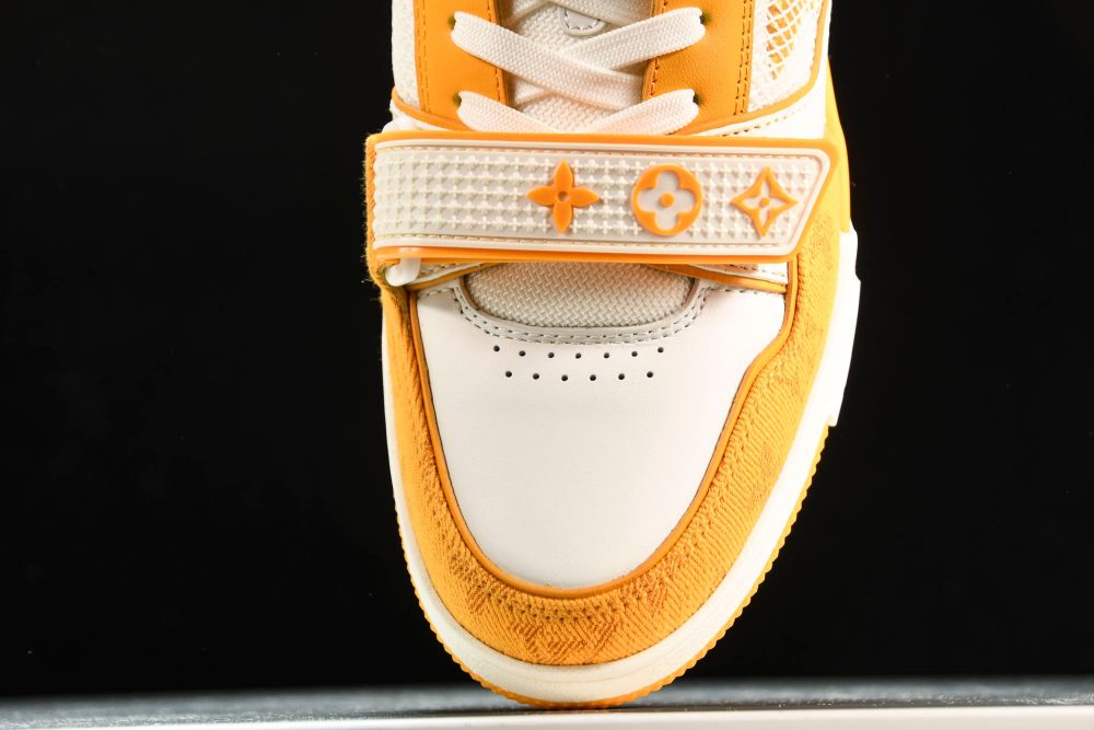 Louis Vuittоп Trainer Low Velcro Strap 'Monogram Denim Yellow' - Image 6