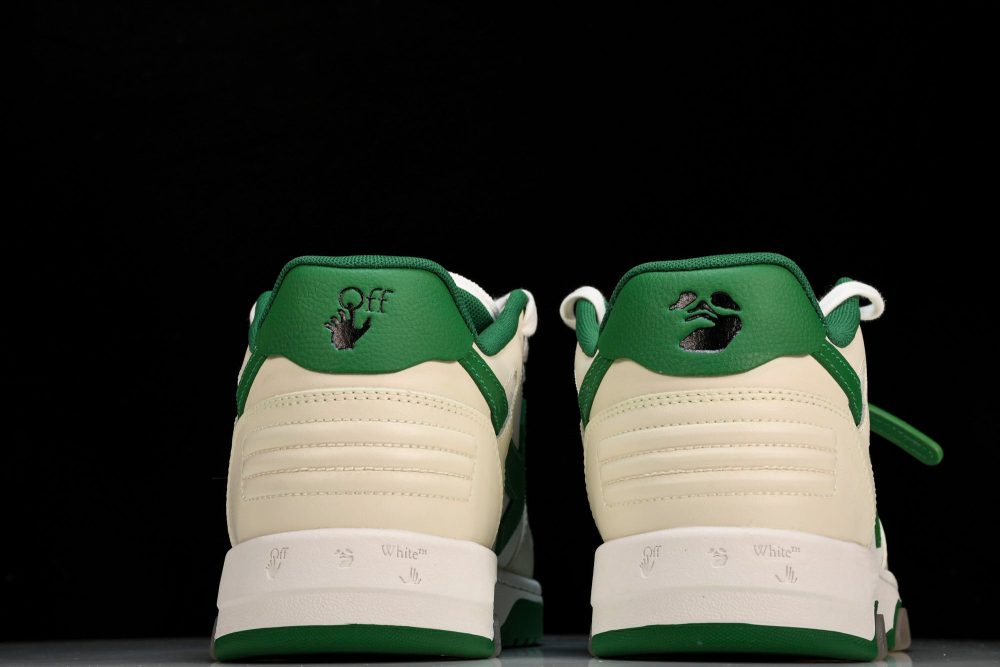 Off-White Out Of Office OOO Low Top 'White Green' - Image 7