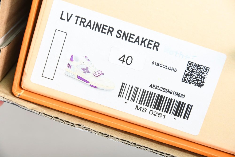 Louis Vuittоп Trainer Low Velcro Strap 'Violet Mesh' - Image 31