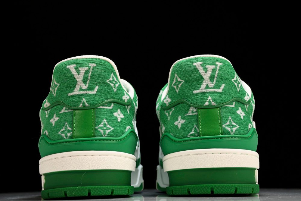 Louis Vuittоп Trainer Low 'Green Monogram Textile' - Image 7