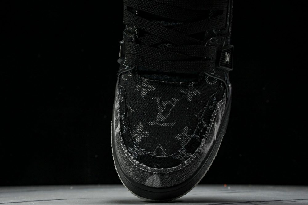 Louis Vuittоп Trainer Low 'Black Denim Monogram Textile' - Image 6