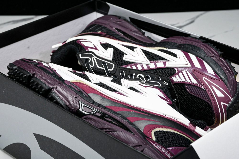 Off-White "Be Right Back" Sneaker 'Black Purple' - Image 22