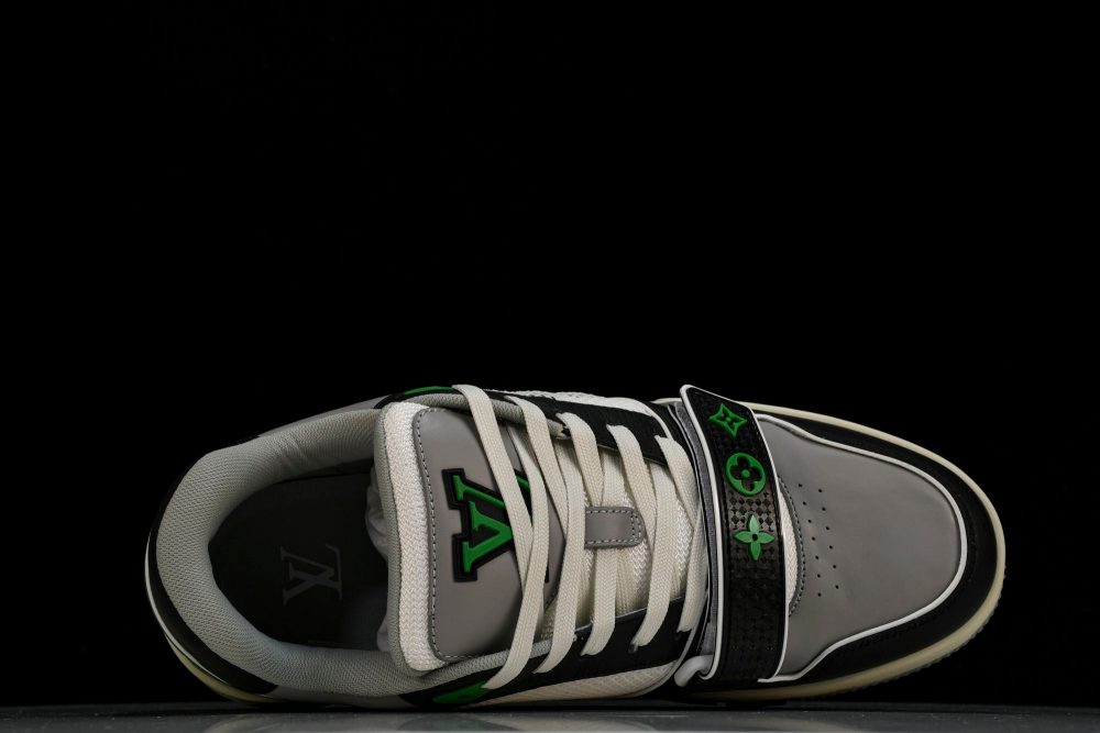 Louis Vuittоп Trainer Low Velcro Strap 'Green Black' - Image 4
