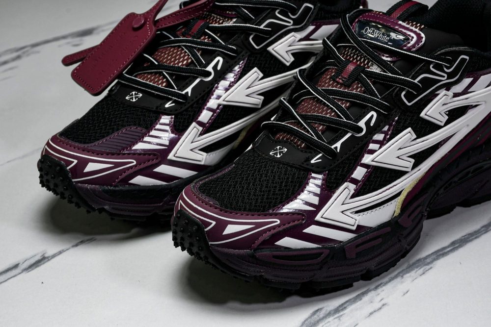 Off-White "Be Right Back" Sneaker 'Black Purple' - Image 19