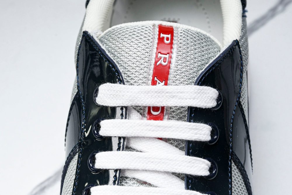 Prada America's Cup Sneaker 'Navy Blue Silver' - Image 11