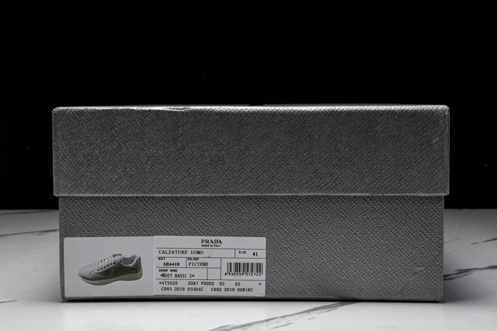 Prada America's Cup Sneaker 'Pearl Silver' - Image 23