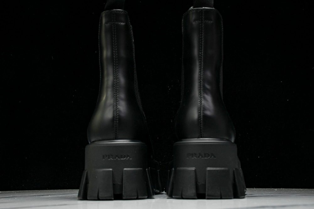 Prada Monolith Chelsea Boots 'Black' - Image 7