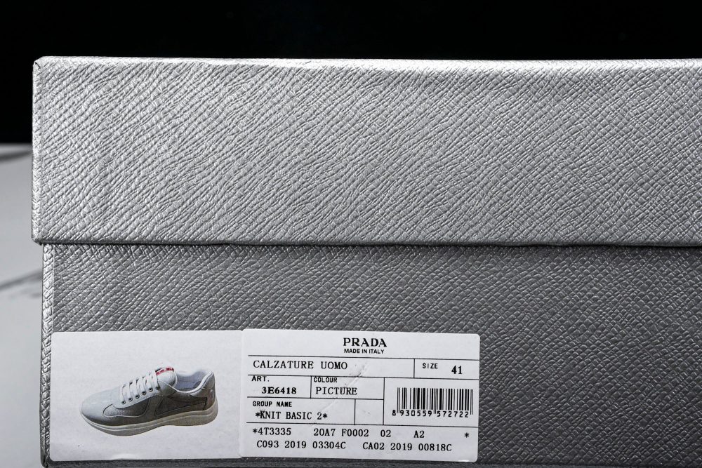 Prada America's Cup Sneaker 'Pearl Silver' - Image 25