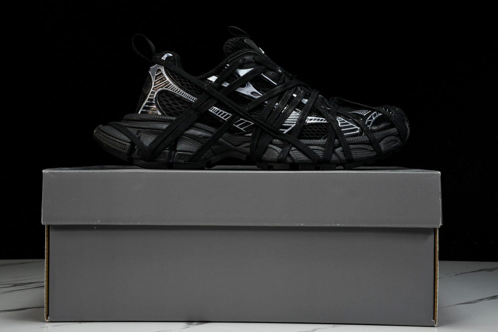 3XL Sneaker Extreme Lace 'Black Silver' - Image 25