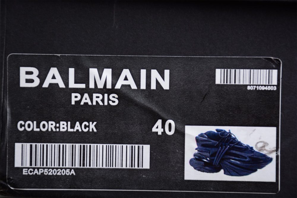 Balmain Unicorn Low-Top 'Black' - Image 14