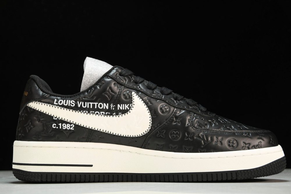 Louis Vuittоп x AF1 by Virgil Abloh 'Black' - Image 3