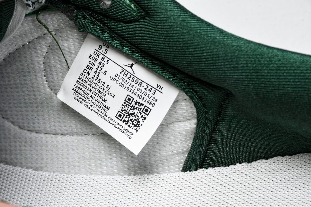 Travis Scott AJ1 Low x Stussy 'White Green' (Custom) - Image 12