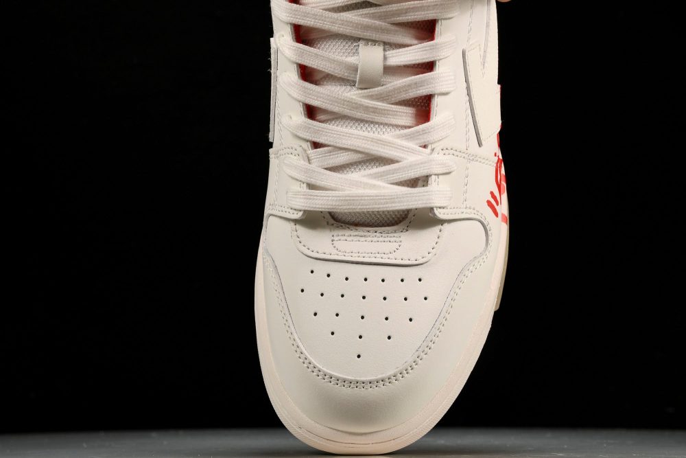 Off-White Out Of Office OOO Low Top "For Walking - White Red - Image 6