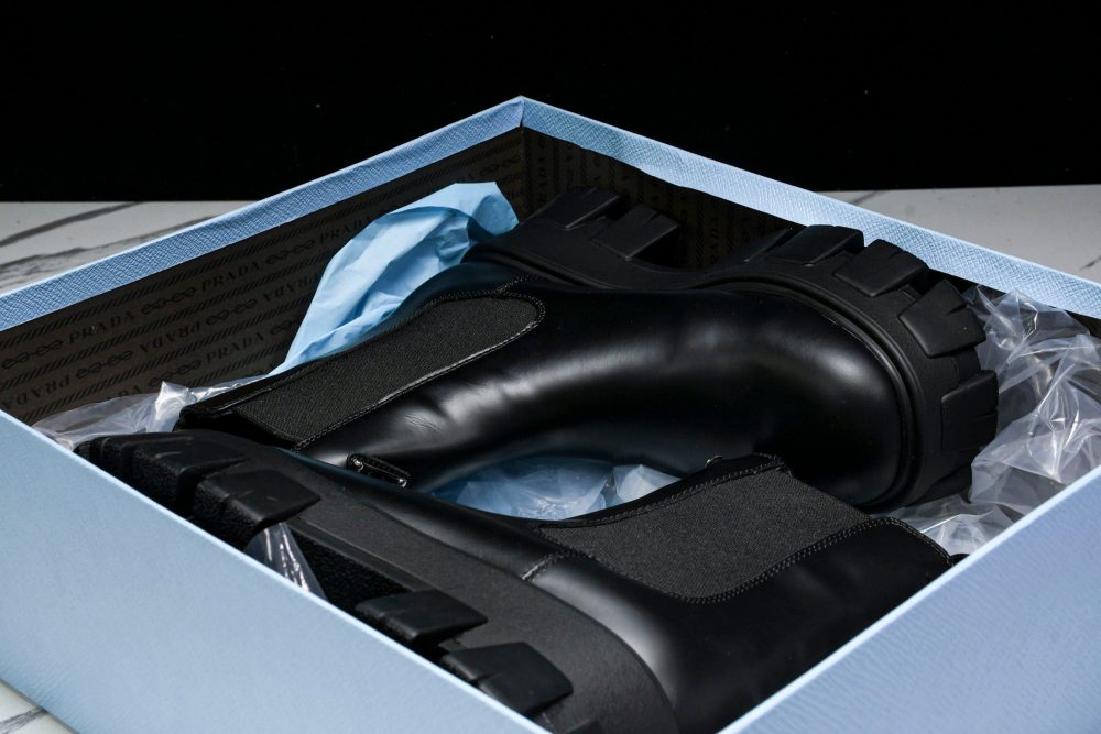 Prada Monolith Chelsea Boots 'Black' - Image 20