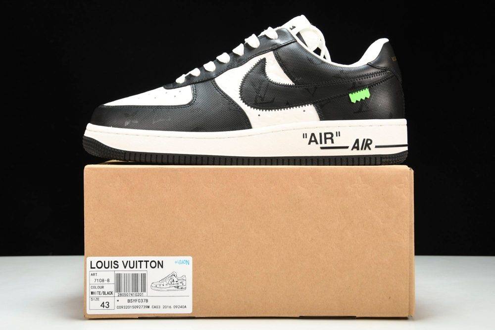 Louis Vuittоп x AF1 by Virgil Abloh 'Black White' - Image 28