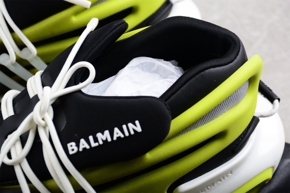 Balmain Unicorn Low-Top 'Black Yellow' - Image 11