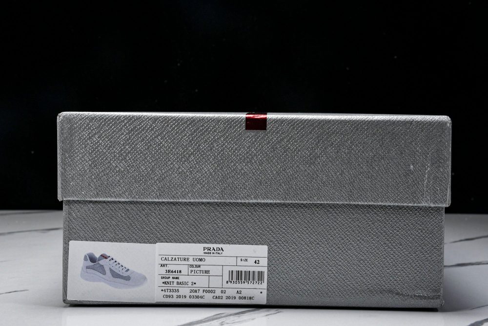 Prada America's Cup Sneaker 'White Silver' - Image 23