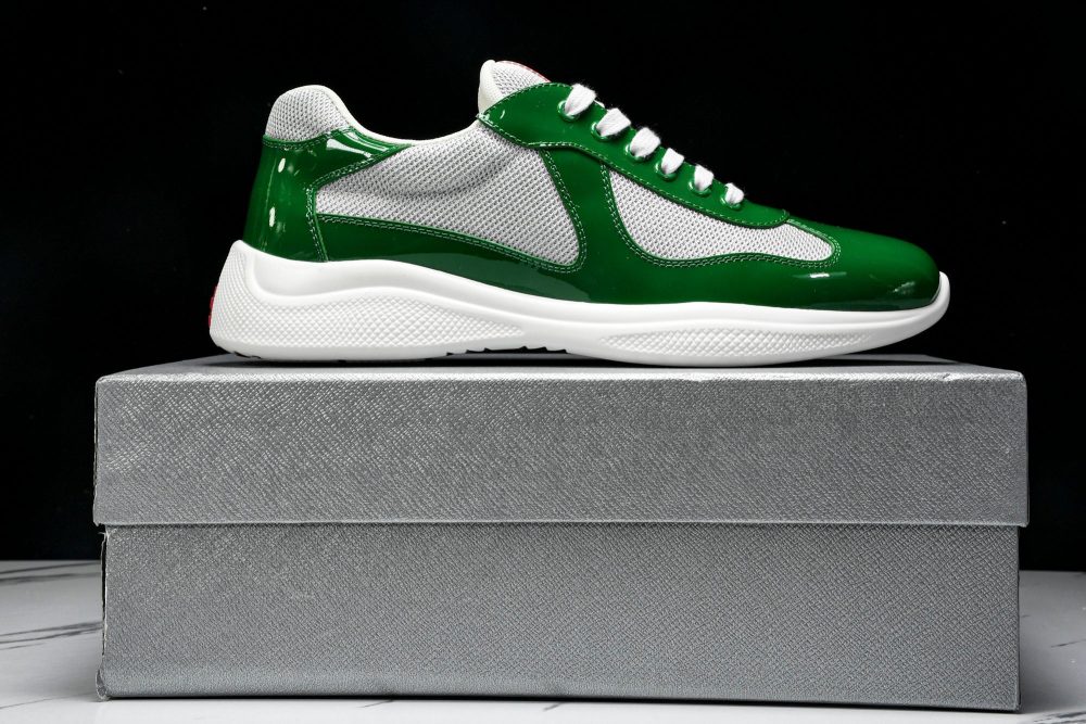 Prada America's Cup Sneaker 'Green Silver' - Image 22
