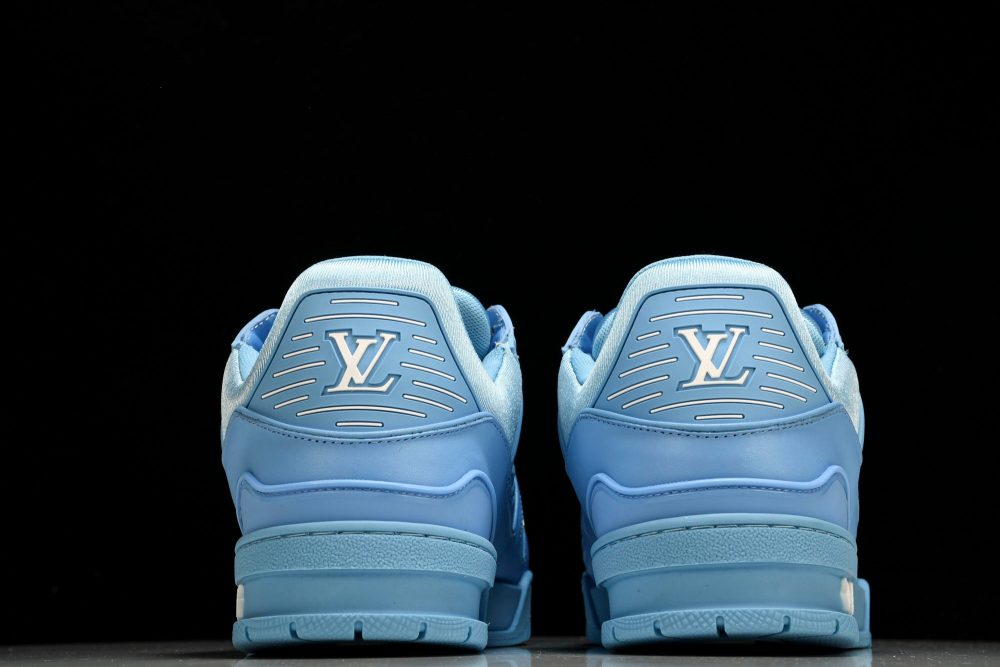Louis Vuittоп Trainer Low 'Blue Embossed' - Image 7