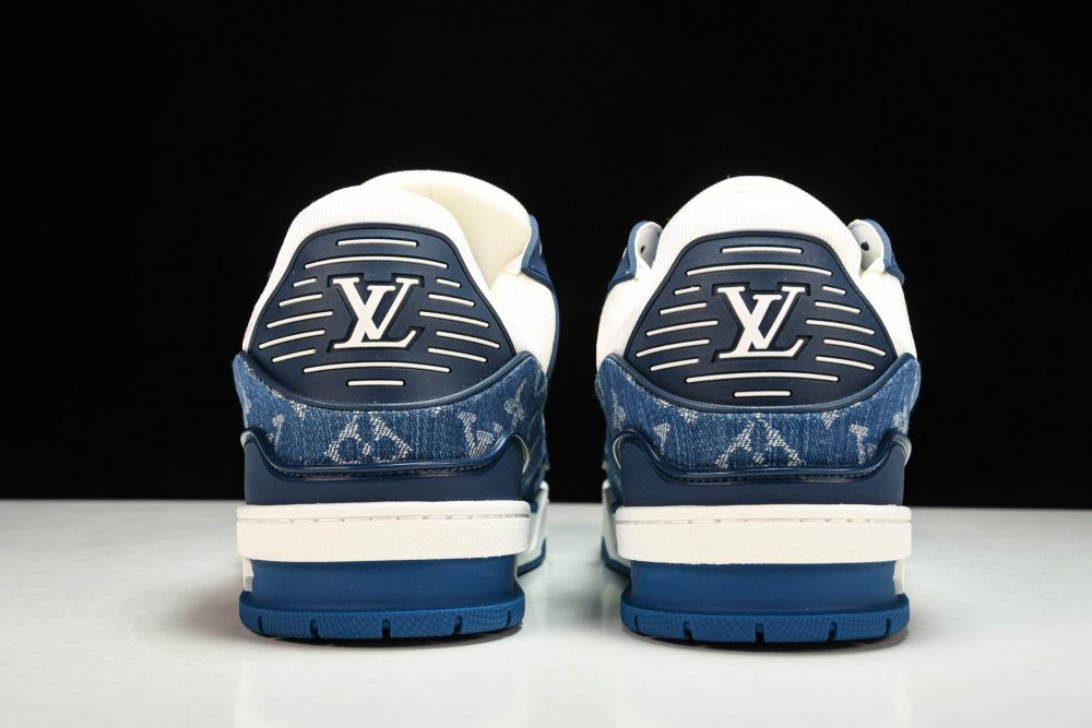 Louis Vuittоп Trainer Low 'Monogram Denim White Blue' - Image 7