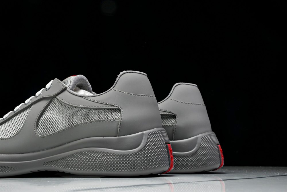 Prada America's Cup Sneaker Soft Rubber 'Steel Grey' - Image 8