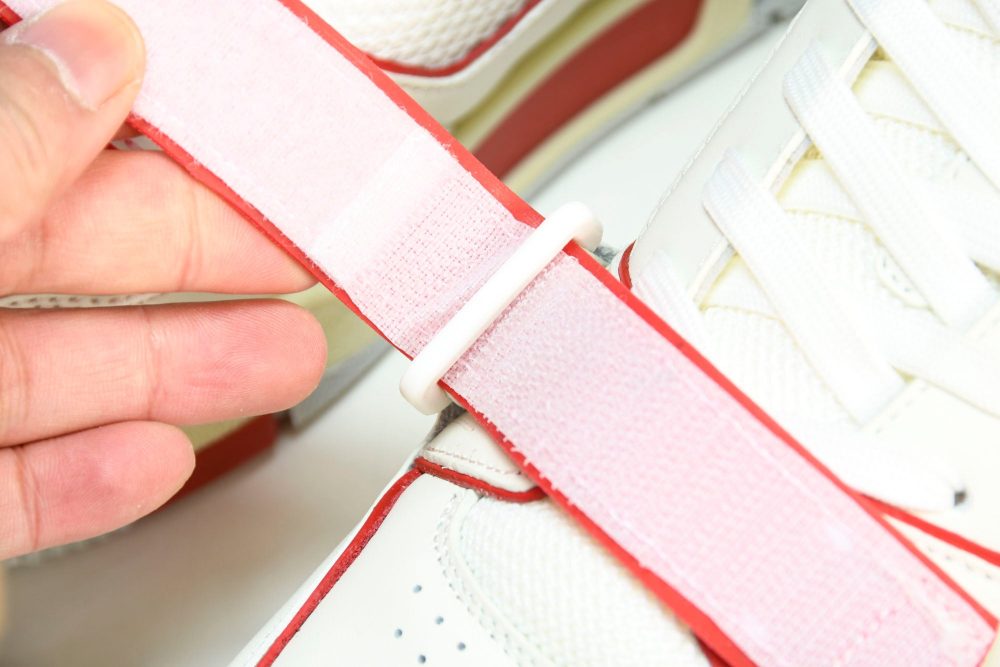Louis Vuittоп Trainer Low Velcro Strap 'Red Mesh' - Image 13