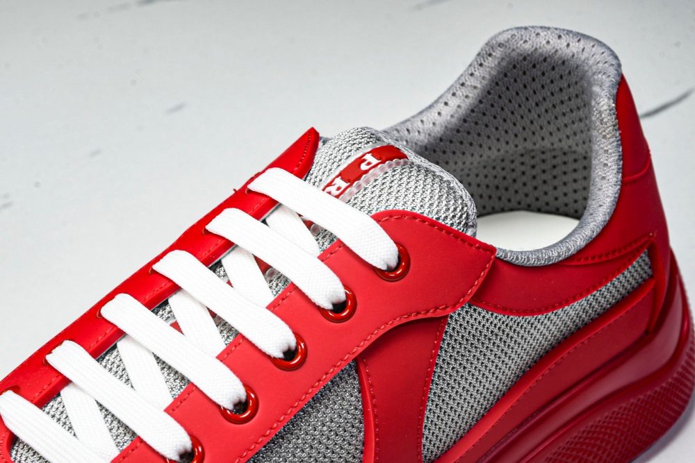Prada America's Cup Sneaker Soft Rubber 'Red' - Image 10