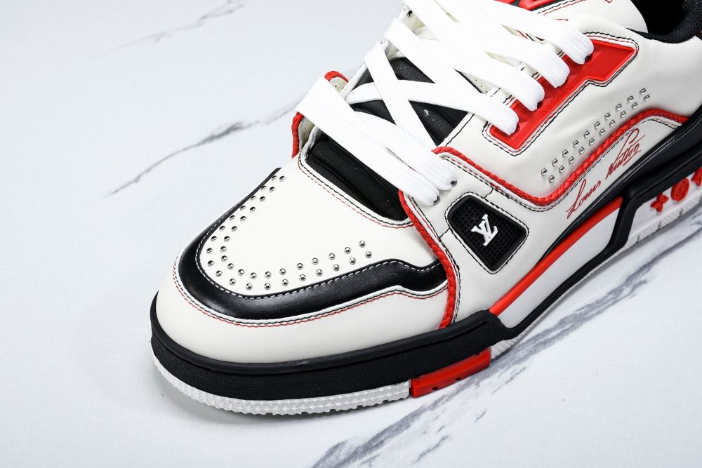 Louis Vuittоп Trainer Low Western 'White Red' - Image 9