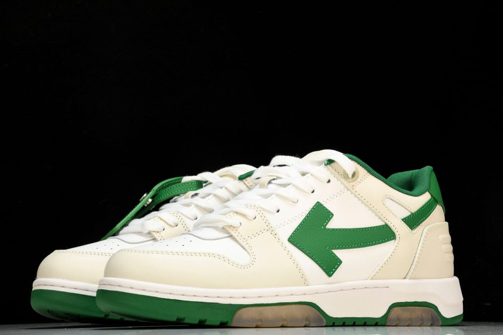 Off-White Out Of Office OOO Low Top 'White Green' - Image 2